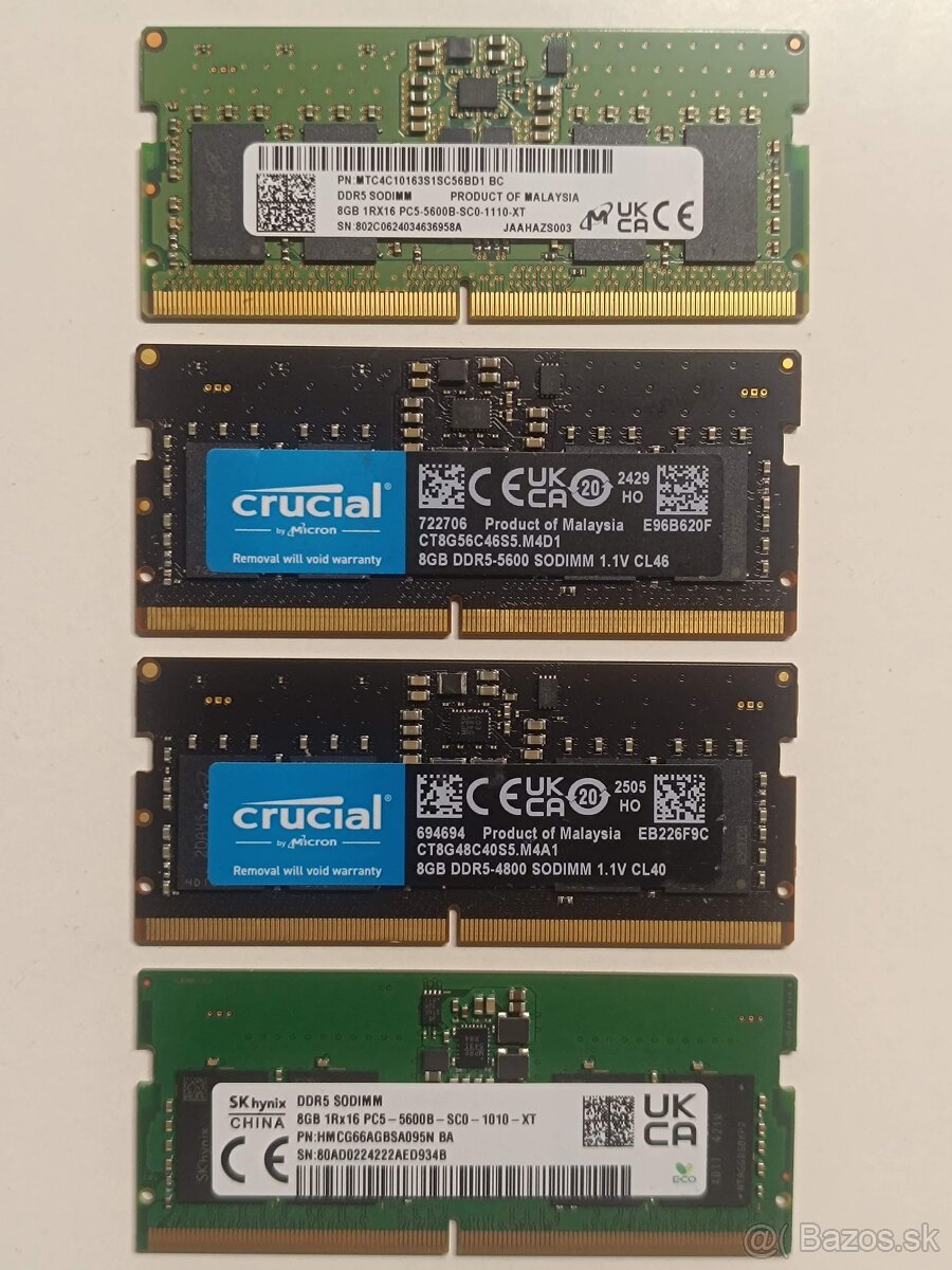 DDR5 8GB So-Dimm (zľava 65%)