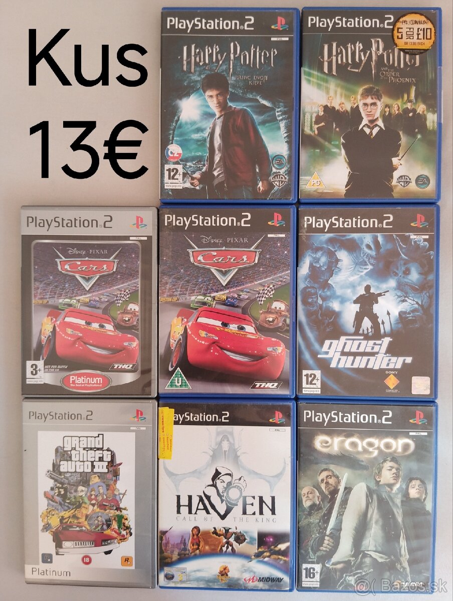 Hry na playstation 2 zo zbierky.