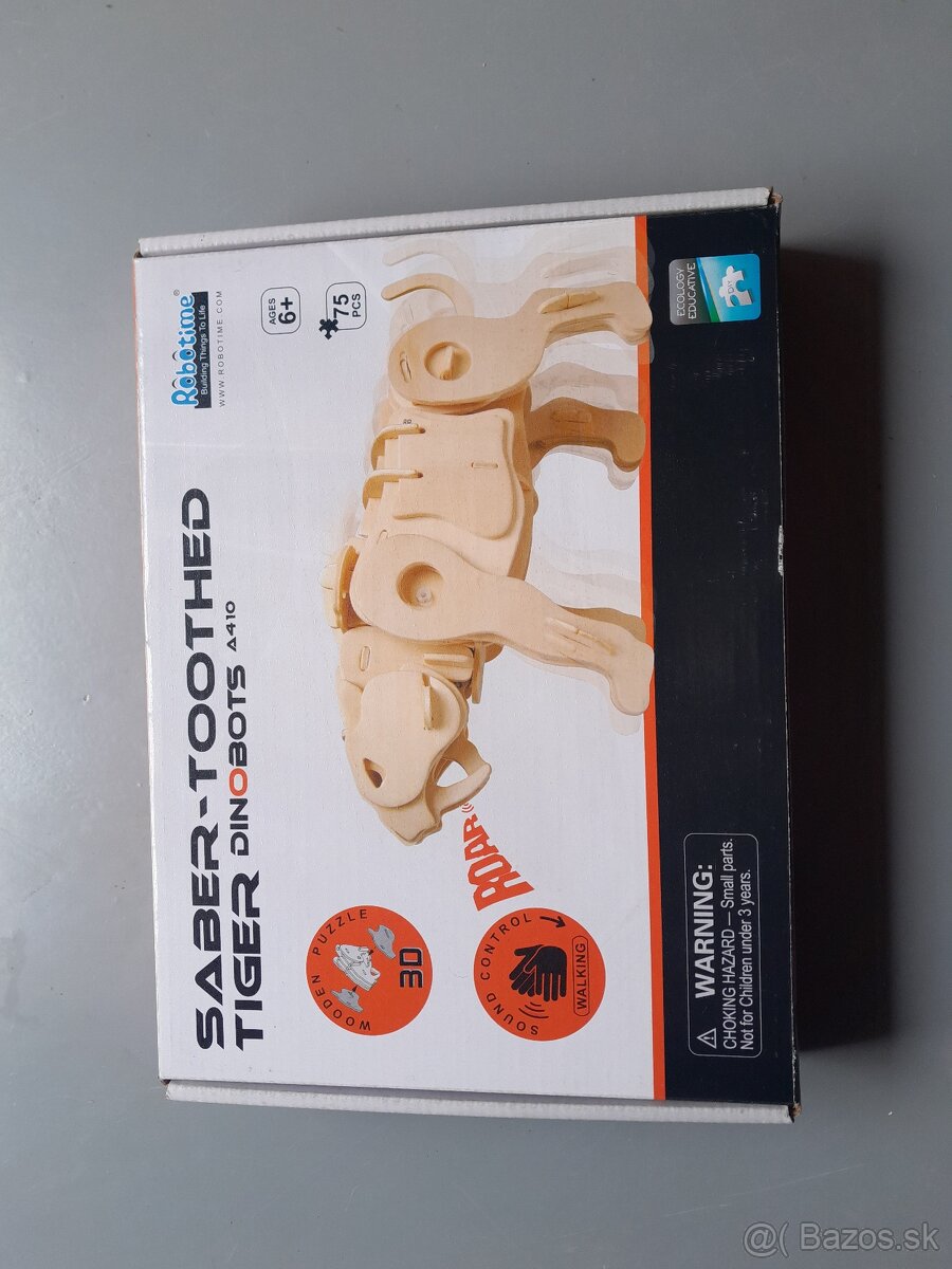 Dinobots - drevené 3D puzle