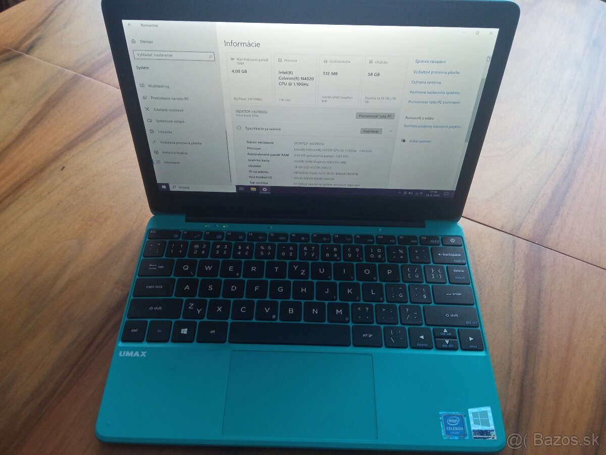 Notebook Umax VisionBook 12 wr