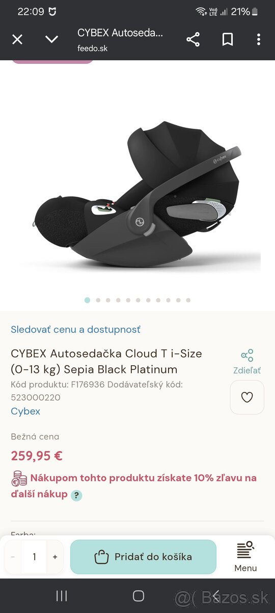 CYBEX Autosedačka Cloud T i-Size