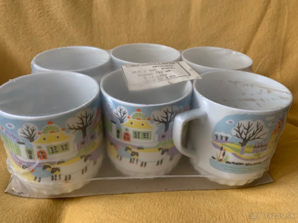 Šálky na čaj - karlovarský porcelán