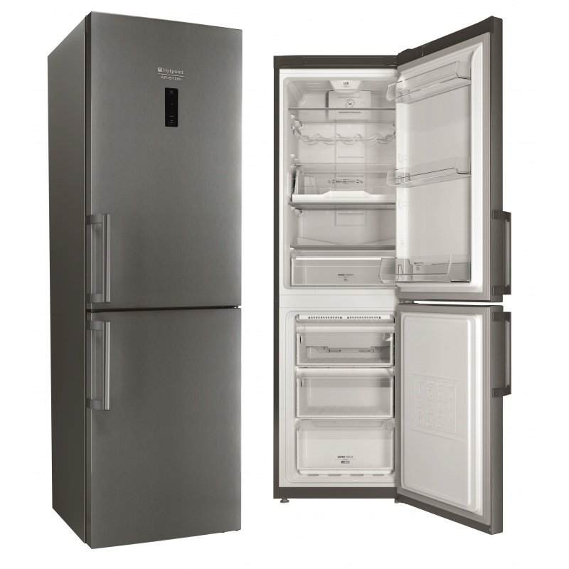 Voľne stojaca kombinovaná chladnička Hotpoint XH9 T2Z COZH