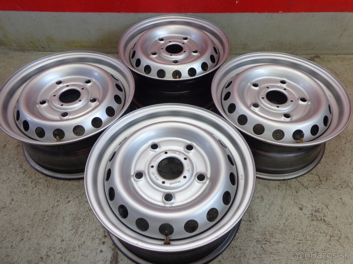 5x160 R15 original Ford Transit Custom plechove disky