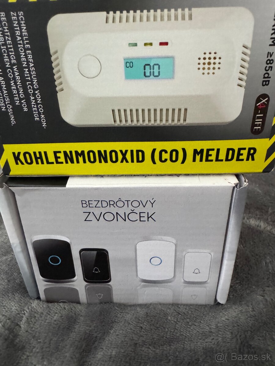 Bezdrotovy zvoncek + detektor CO