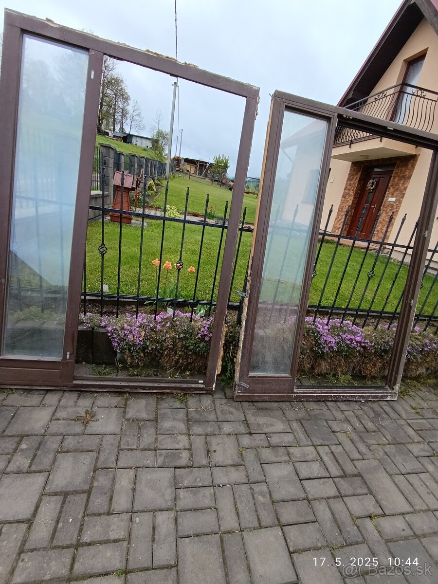 Drevené terasové okná