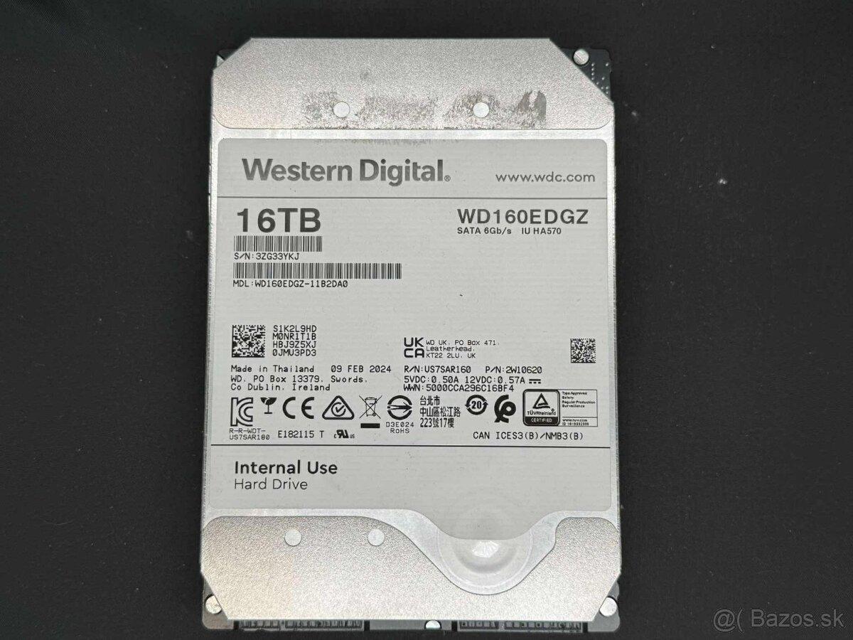 16TB WD 3,5" HDD