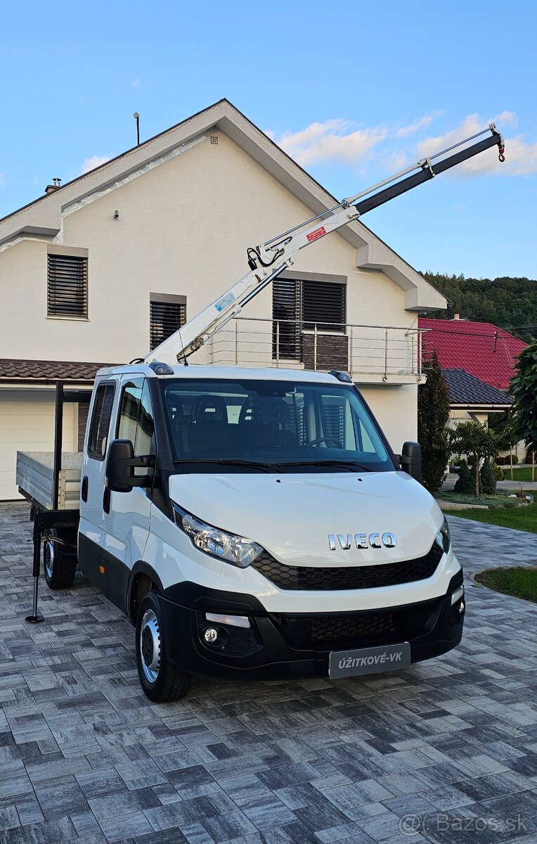 Iveco Daily 2.3 HPI Valník 7 Miest Hydraulická Ruka-Ťažné