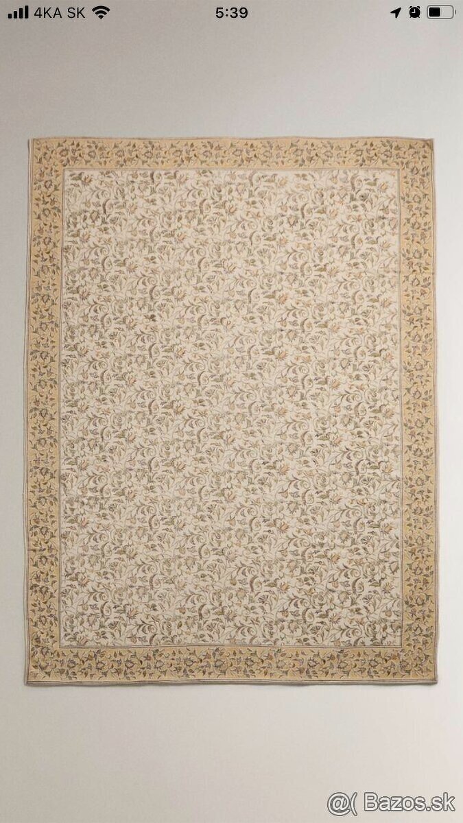 ZARA koberec vintage = NOVY 100% BAVLNA