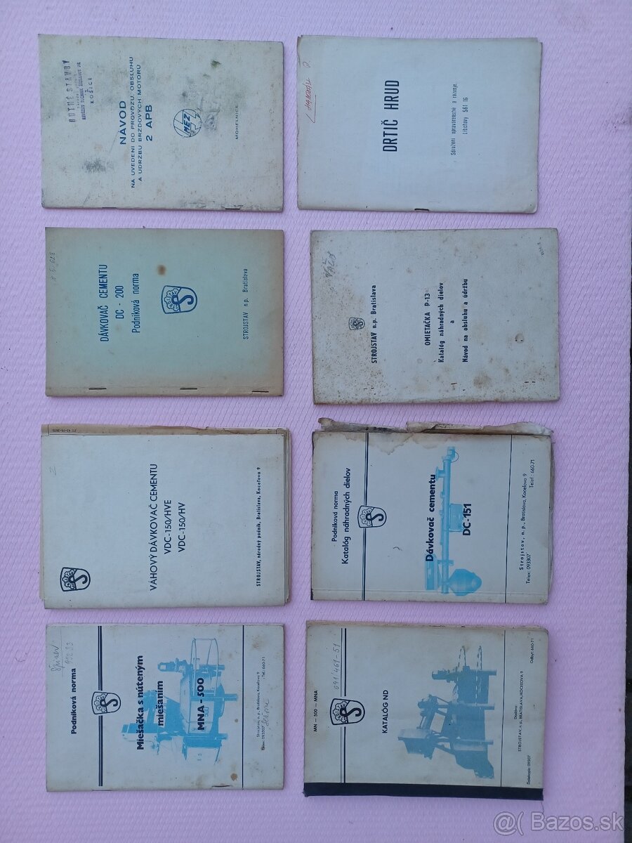 Katalog nd.+navod na  rozne mechanicke stroje a zariadenie