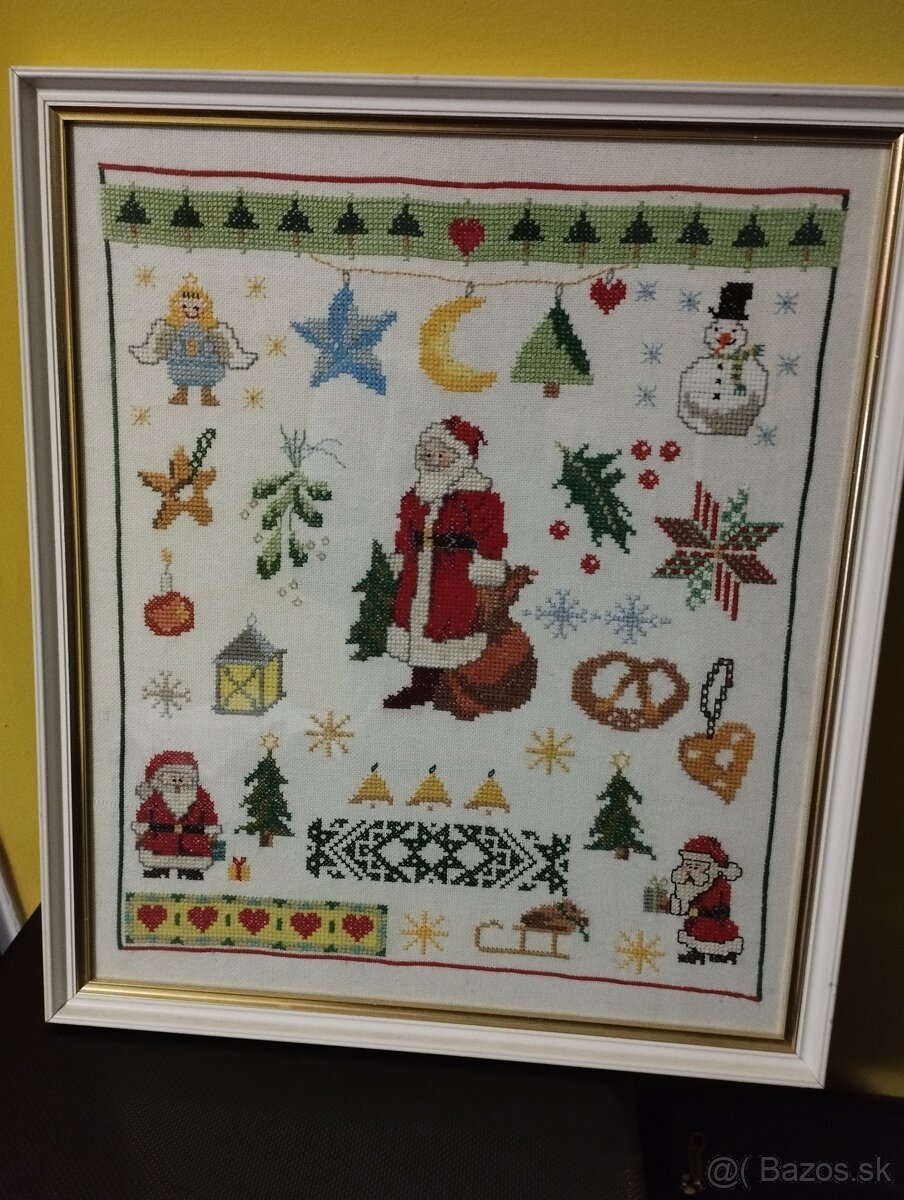 Obrázky vyšívané s rámom