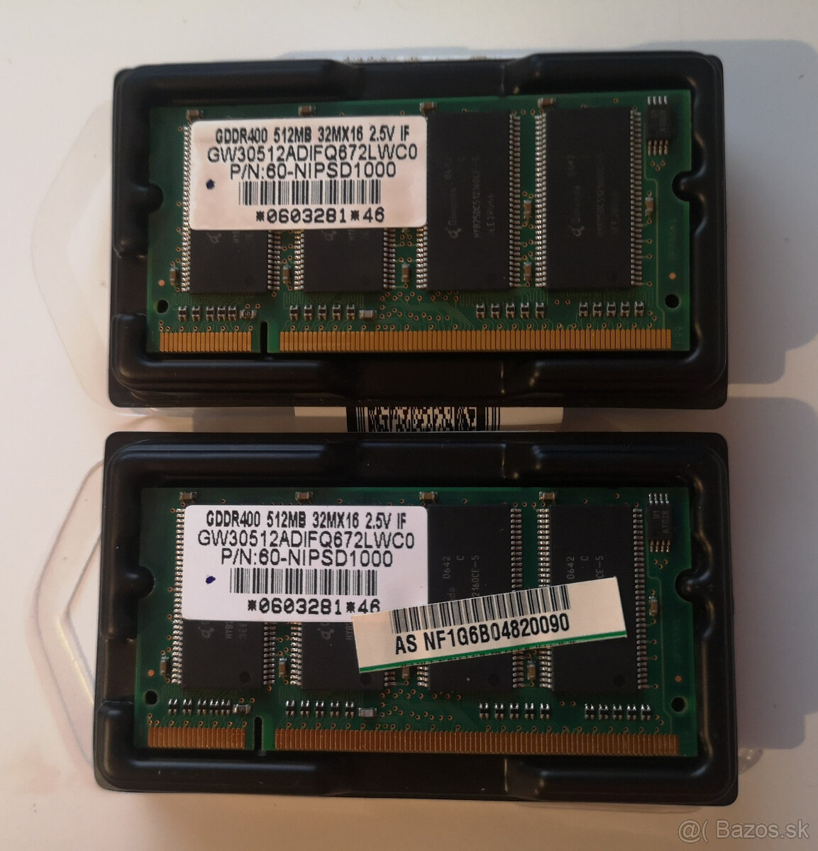 RAMka do laptopu 2x Unifosa 512 MB DDR