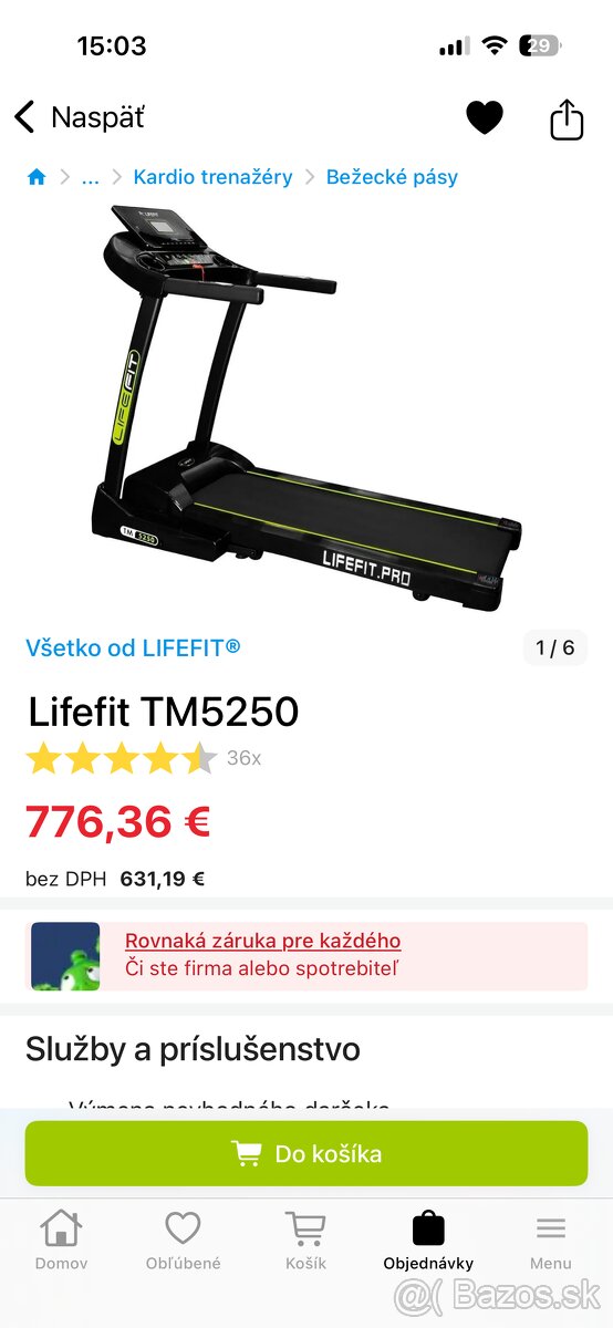 Bežiaci pás Lifefit5250