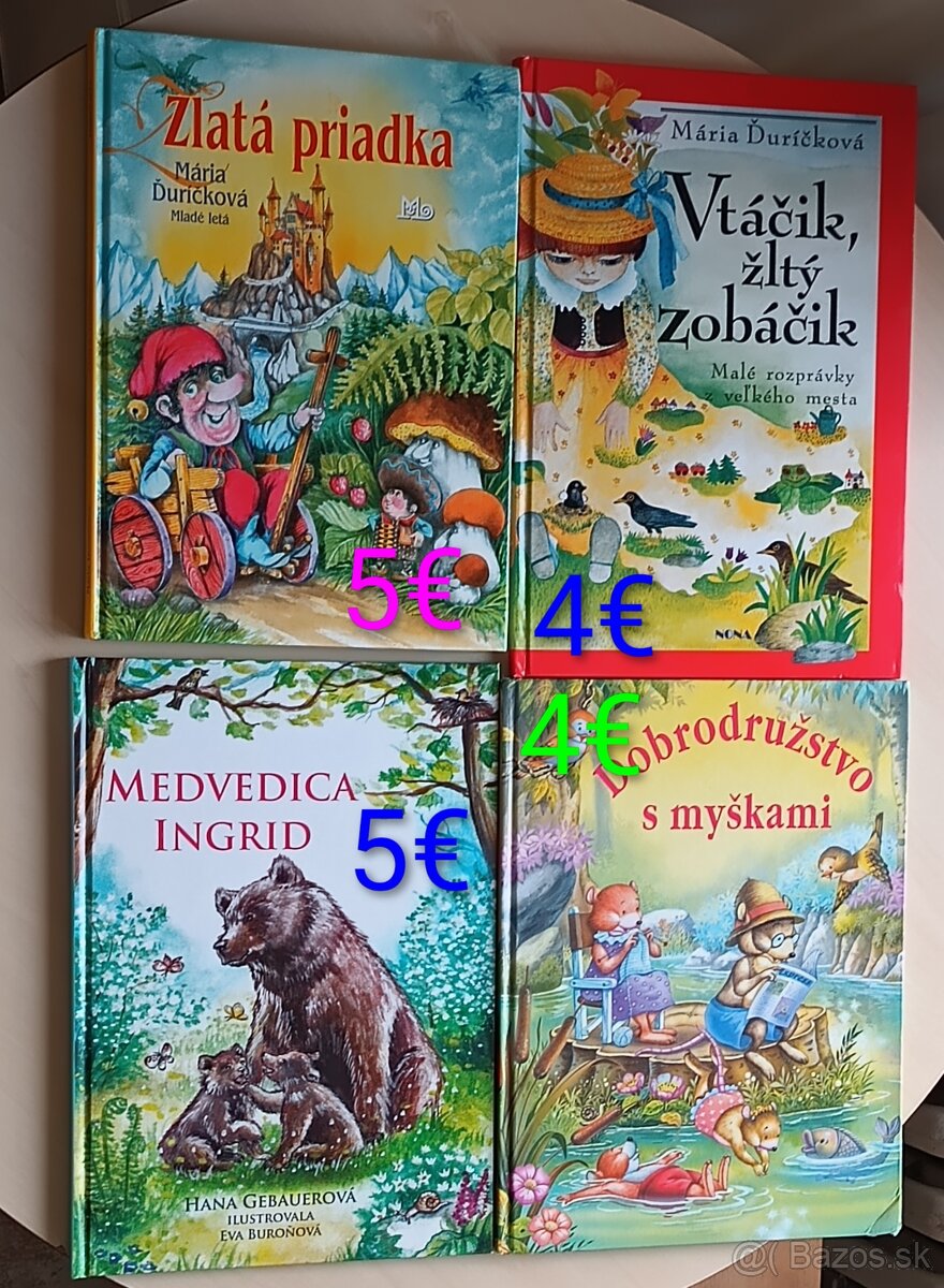 ROZNE DETSKÉ KNIŽKY - IBA OSOBNÝ ODBER