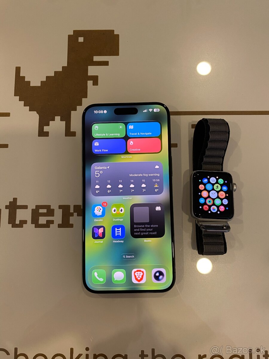iPhone 15 Pro Max 256 GB + Apple Watch Series 3 (42 mm)