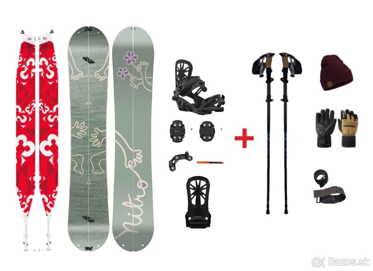 Nový splitboard SET VOLTA NITRO 151 + výbava