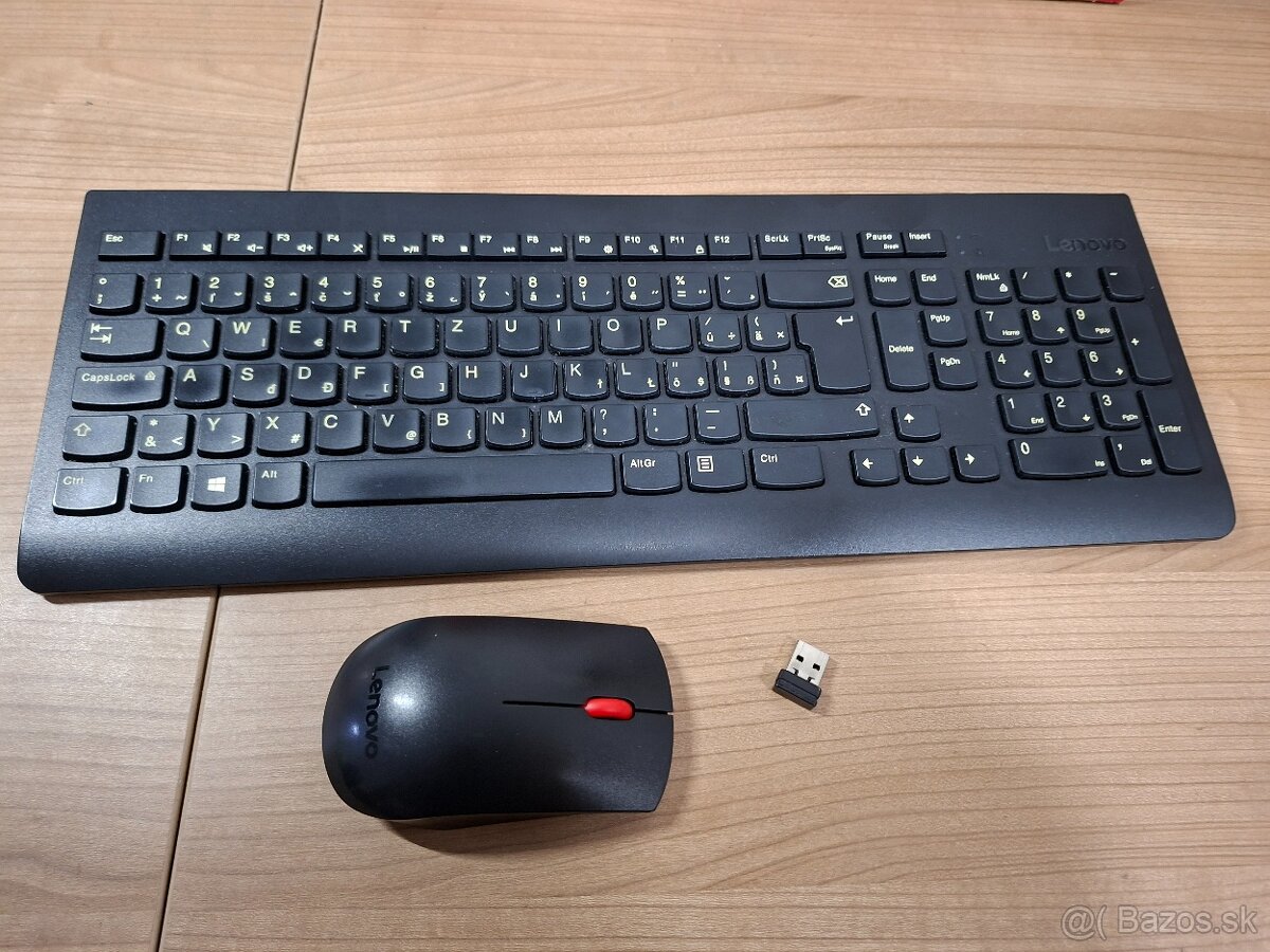 lenovo wireless bezdrotovy set klavesnica + mys