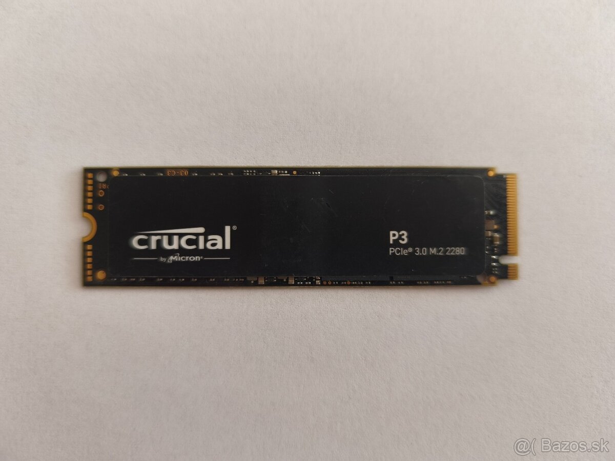 Crucial P3 2TB, M.2 2280, NVMe (nepoužité)