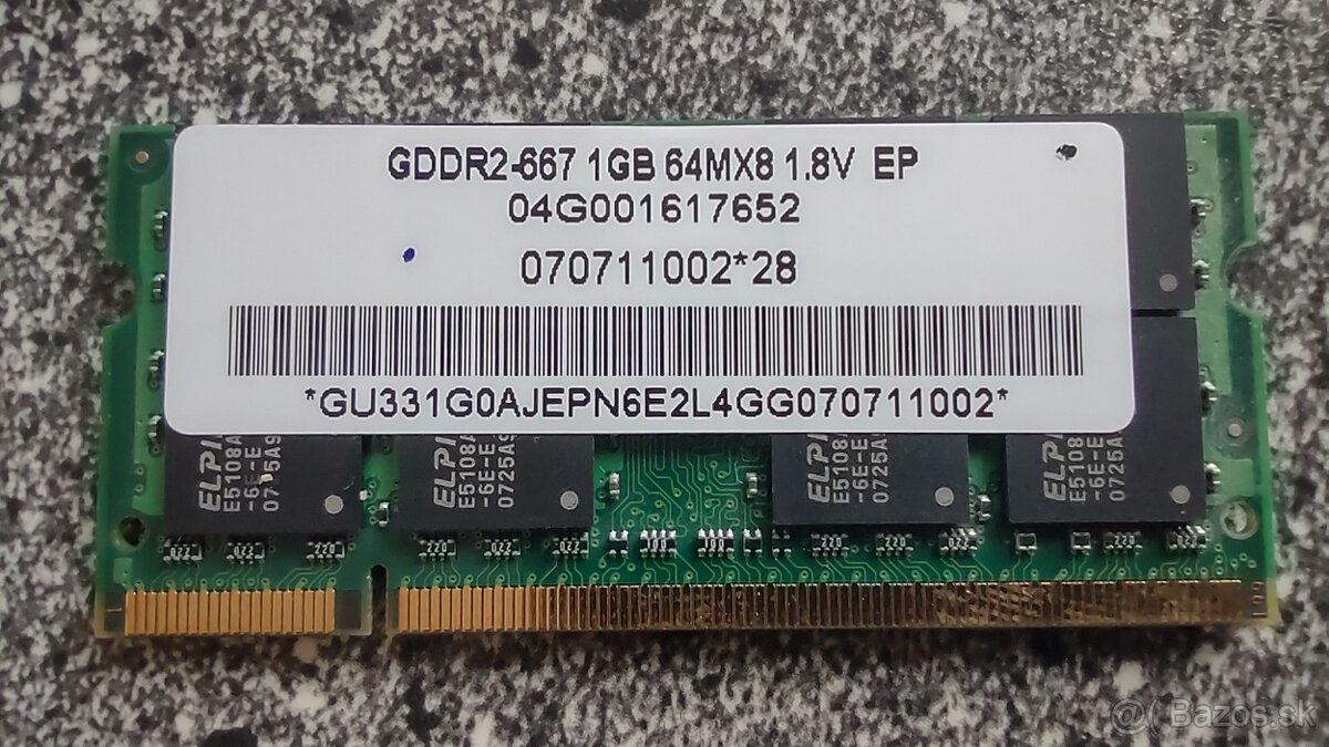 ELPIDA 1GB DDR2-667 (CA610)