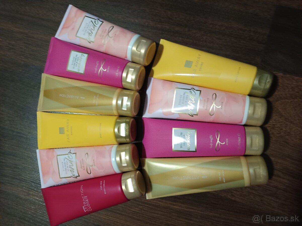 Parfumovane telove mlieka Avon