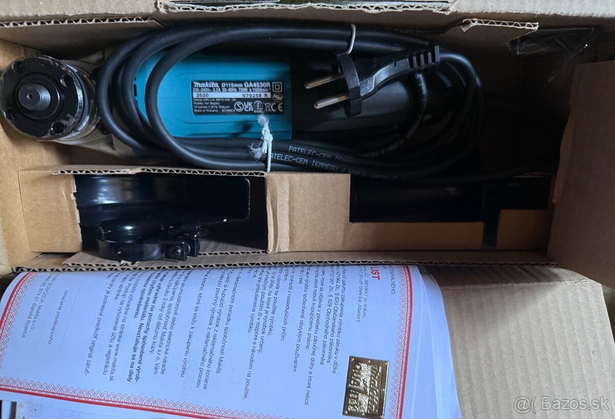 Uhlová brúska Makita – nepoužitá – len 60 €