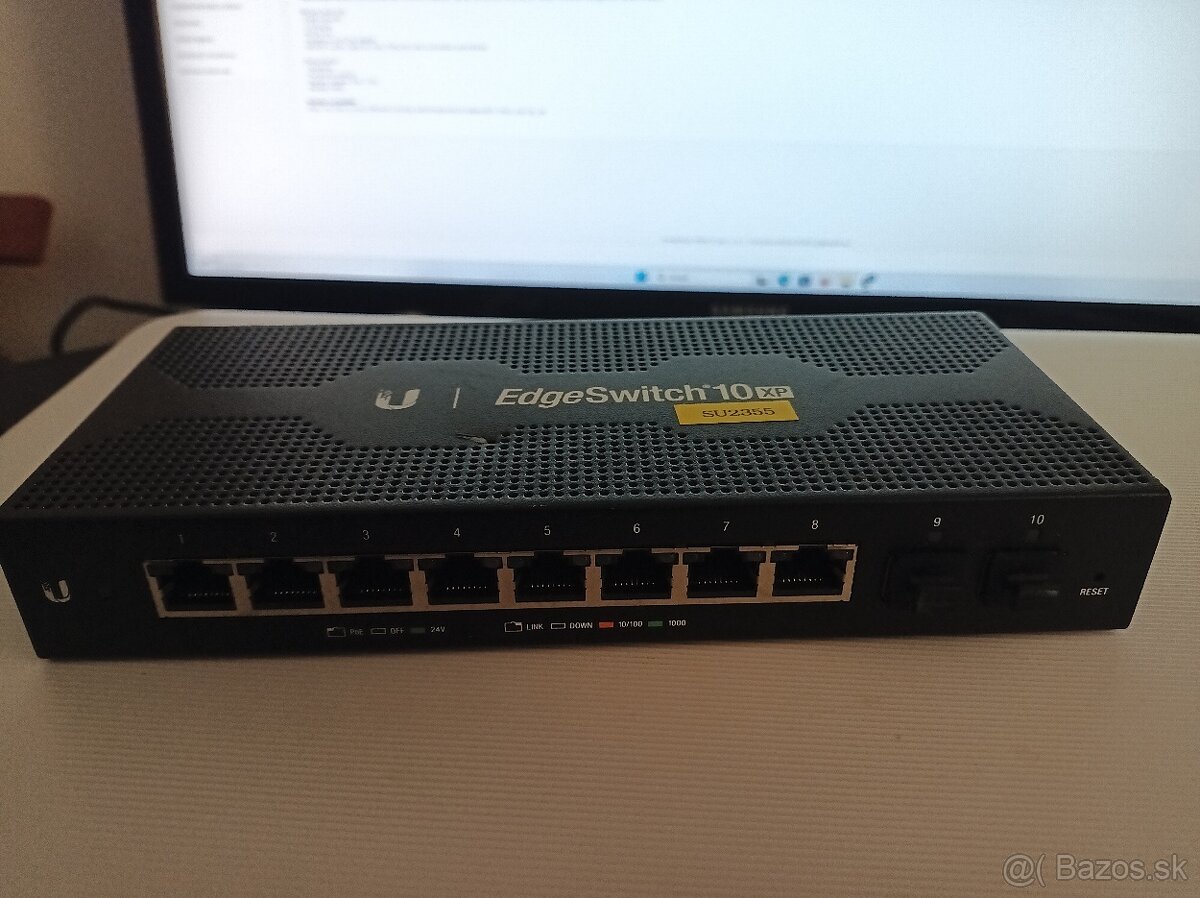 Ubiquiti switch EdgeSwitch 10XP PoE 8 portov