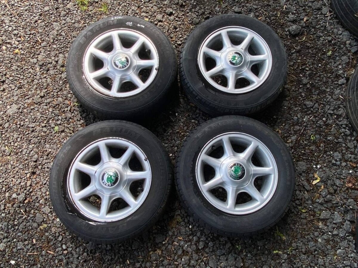 138. sada letní kola 165/70 r13 4x100 Felicia