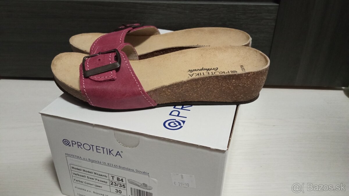 Dámske šlapky Protetika, veľkosť 35 - nové