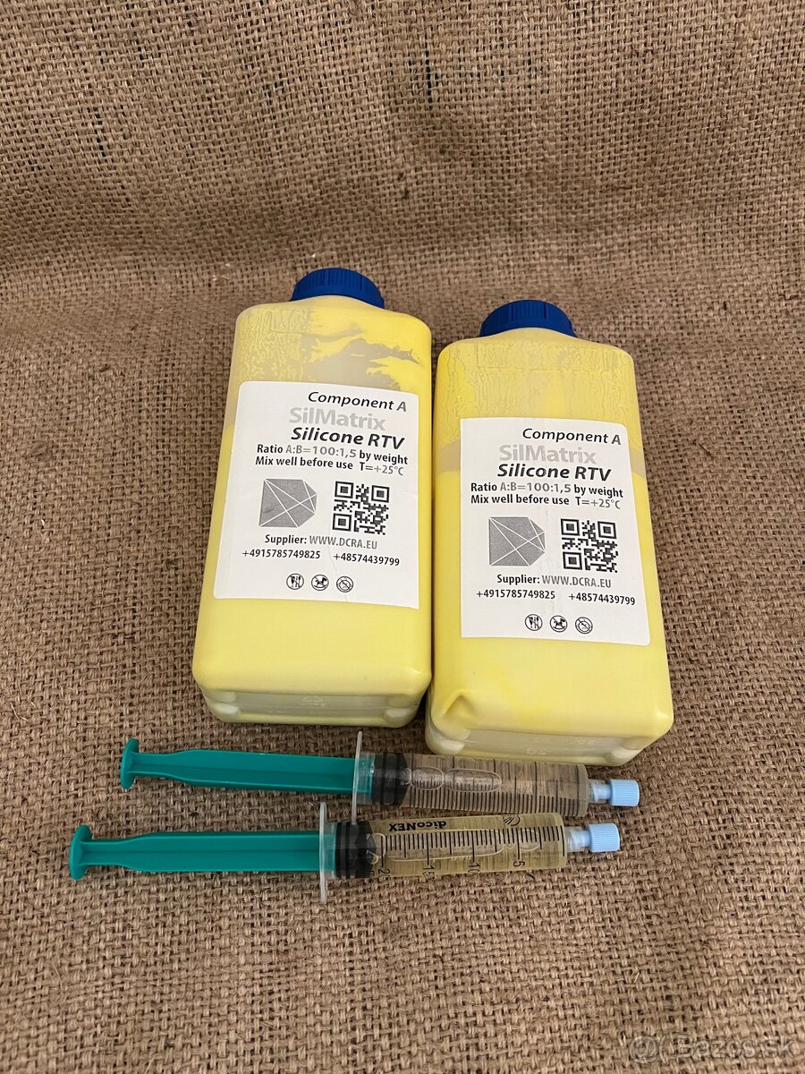 Silikón pre RTV formy - formovacia tekutá guma - 2x0,5kg