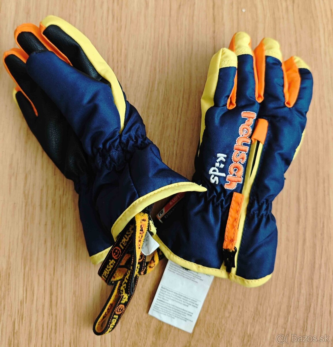 Detské nové tmavomodré lyžiarske rukavice Reusch, veľkosť 3