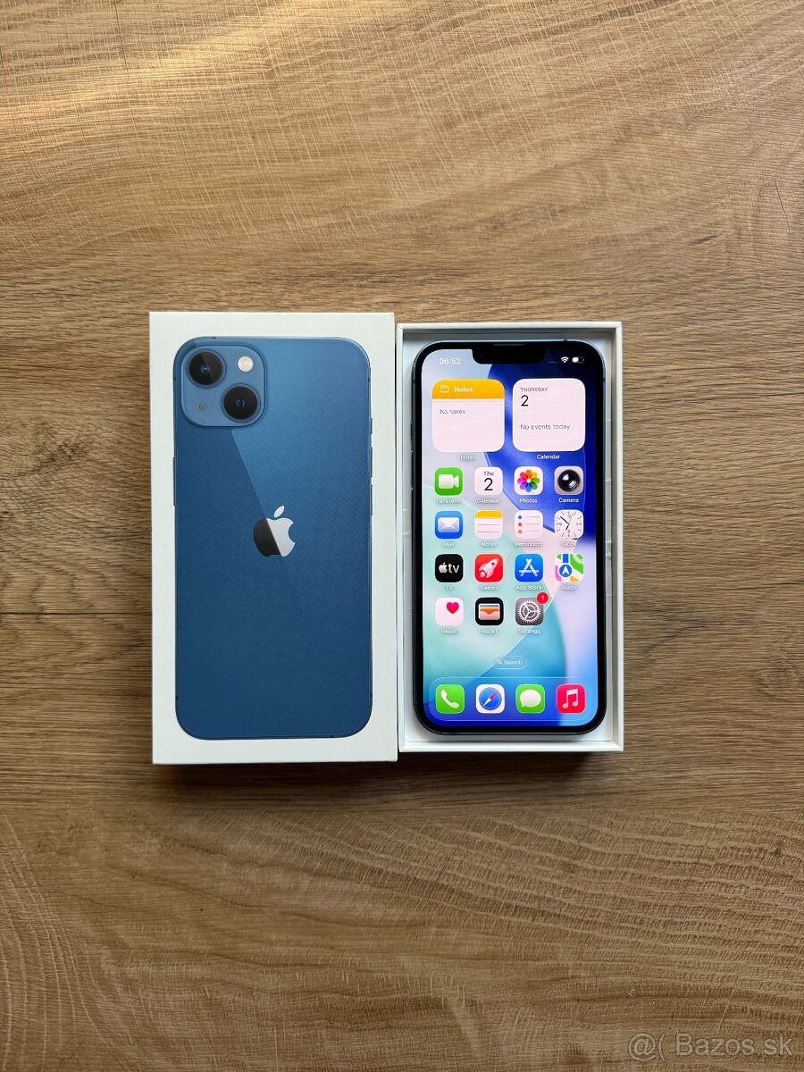 Apple iPhone 13 128gb - Modrý - TOP STAV