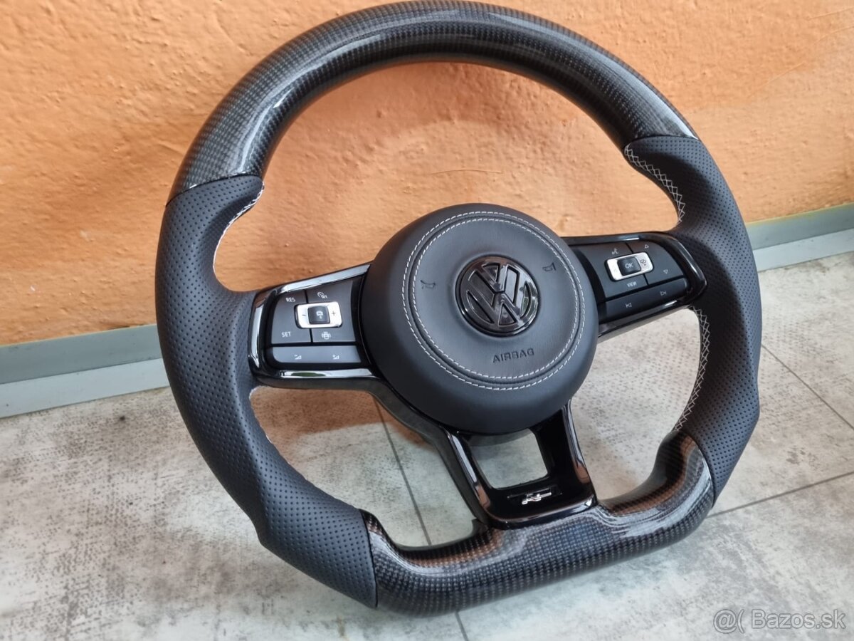VOLANT VOLKSWAGEN R RLINE GTI - KOZA / KARBÓN
