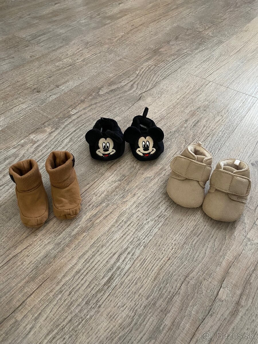 Mäkké capačky / papučky pre bábätká