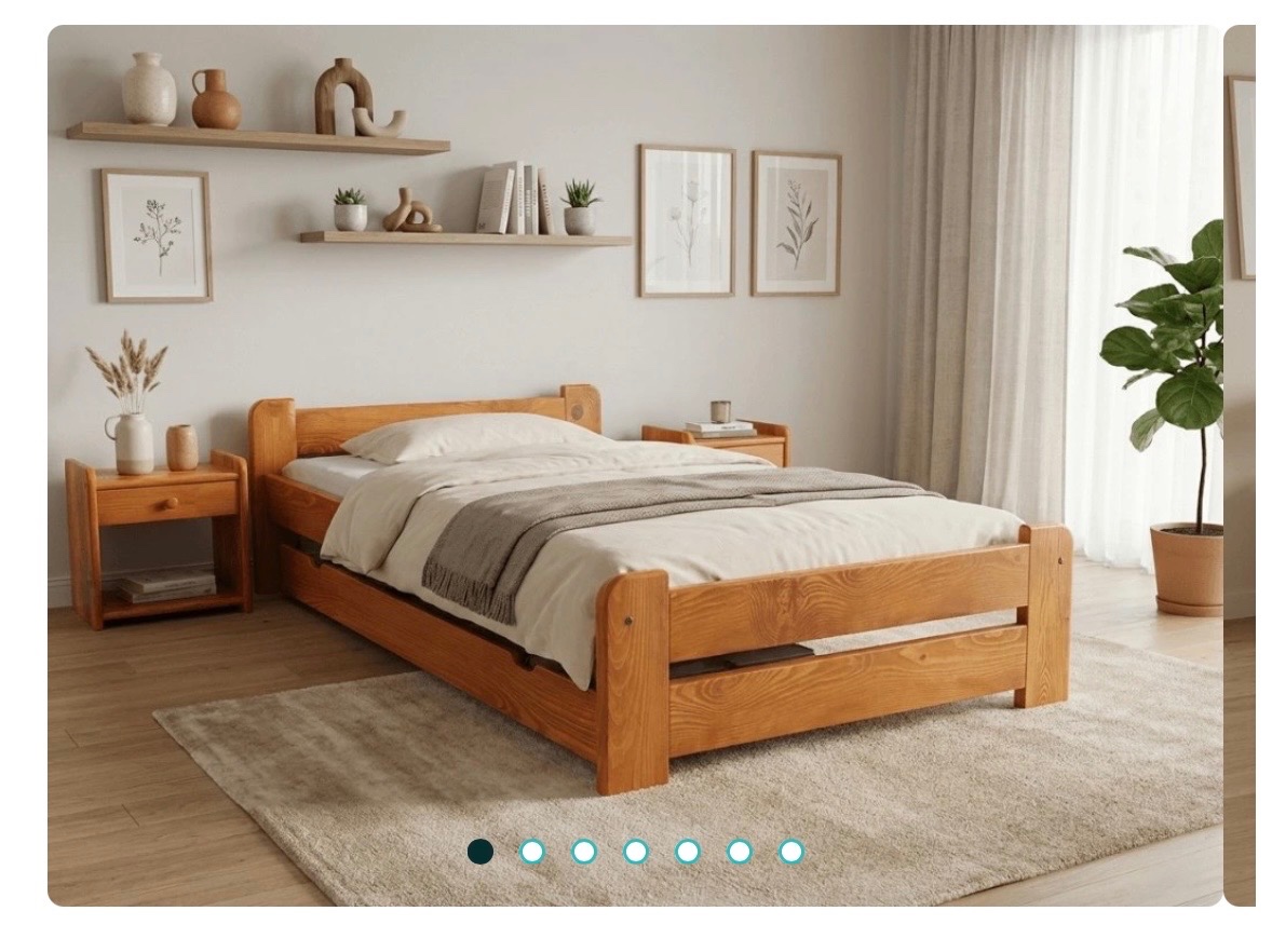 Postel z masivu jelsa