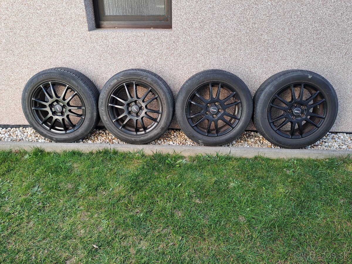 Kolesa 16" 5x108+TPMS+letne pneu
