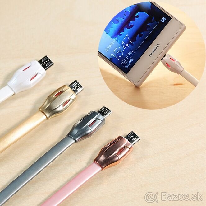 Nabijaci kabel Android Micro USB a iPhone Lightning Snake