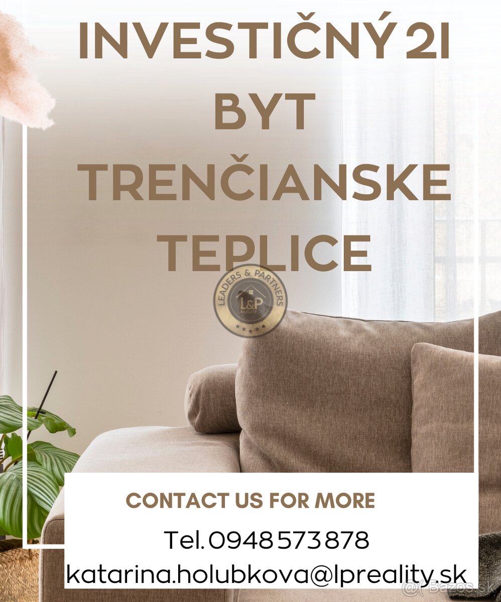 Investičný 2i byt Trenčianske Teplice