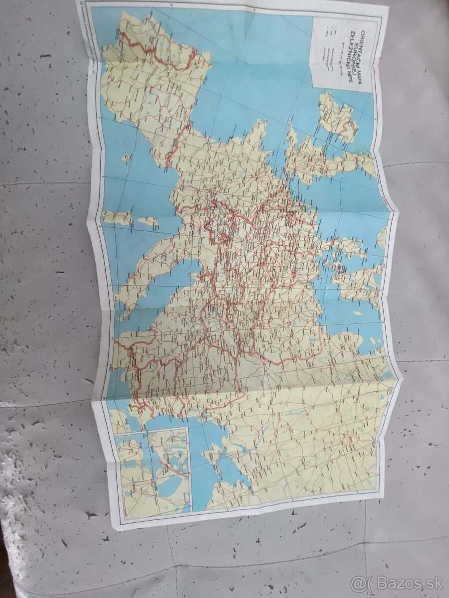 Stará mapa cestovný poriadok