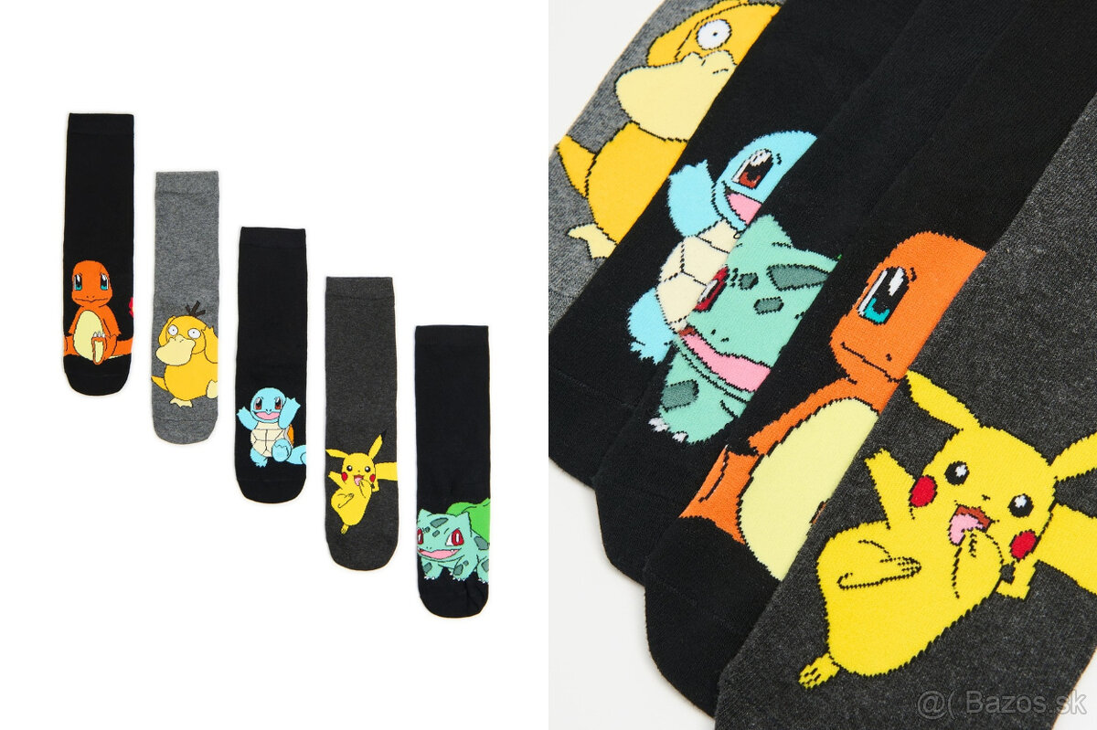 Ponožky Pokémon, The Simpsons, Rick and Morty, Vianočné