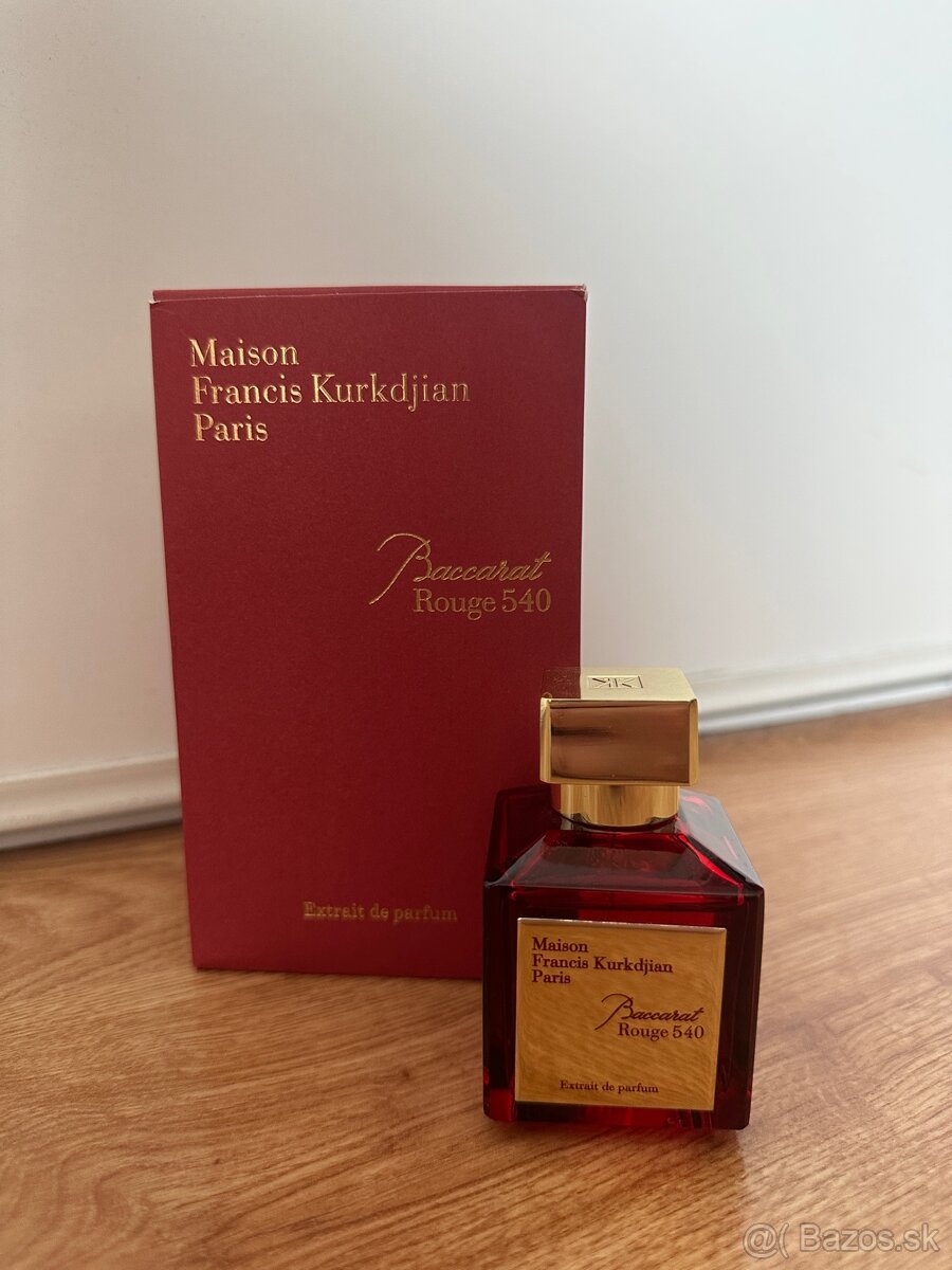 Parfum baccarat Rouge 540