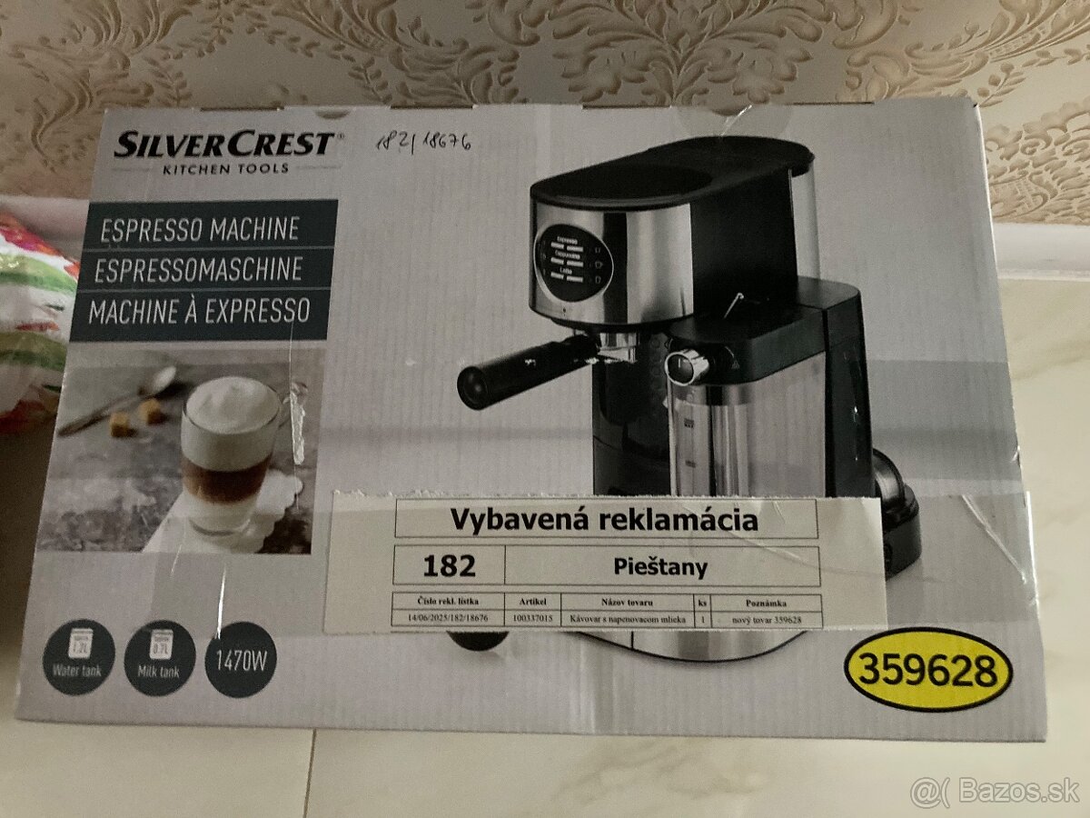Kávovar Silvercrest