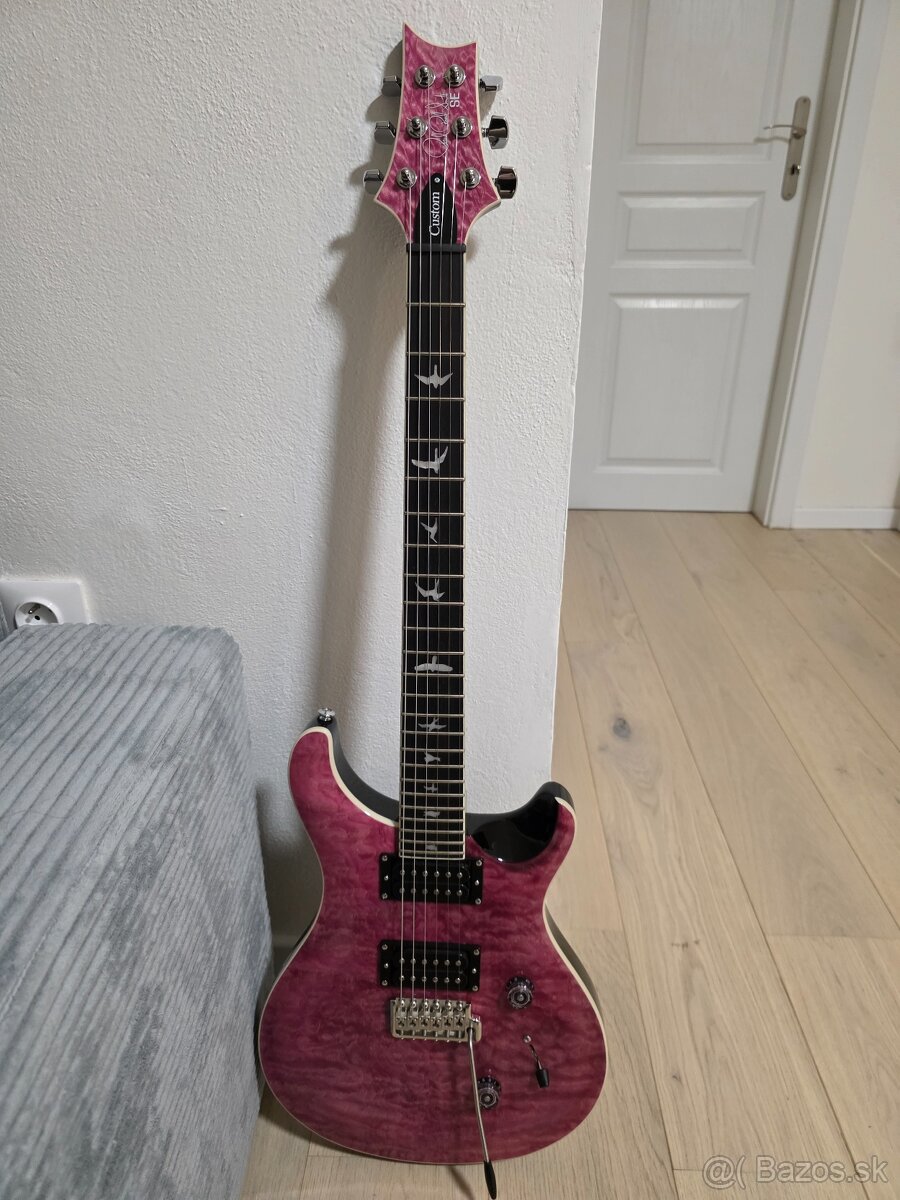 Predám Elektrickú gitaru PRS SE Custom Quilt Violet