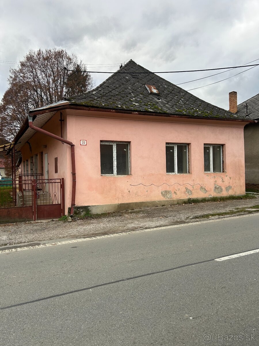 Predám rodinný dom v obci Jasov