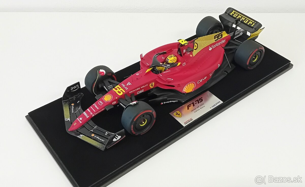 1:18 Looksmart F1 Ferrari F1-75 Sainz Monza 2022