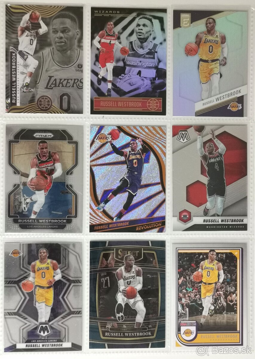 Kartičky NBA - Russell Westbrook (32 kariet)