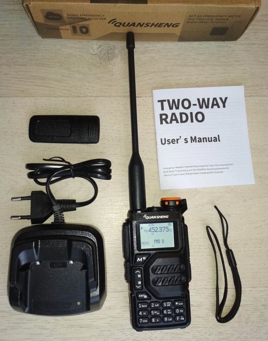 Rádiotelefón Quansheng UV-K5 + USB programovaci kabel