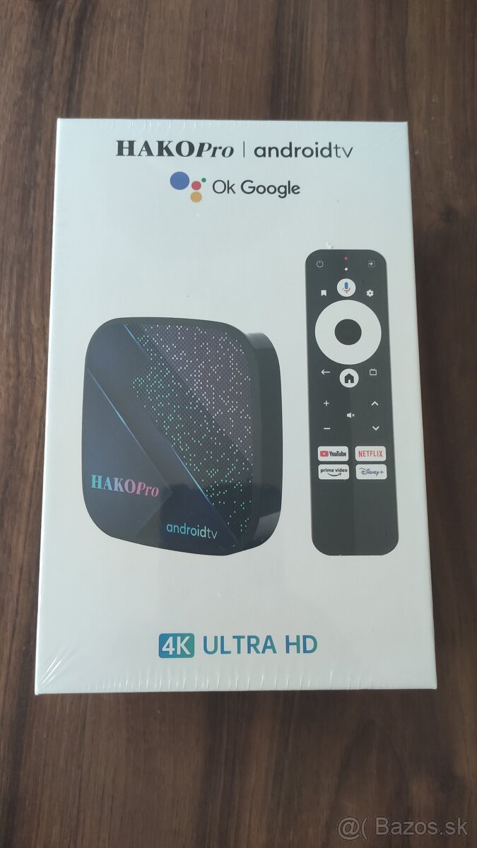 Android Tv Box HAKO Pro 4/32 box Android 11 s certifikaciou