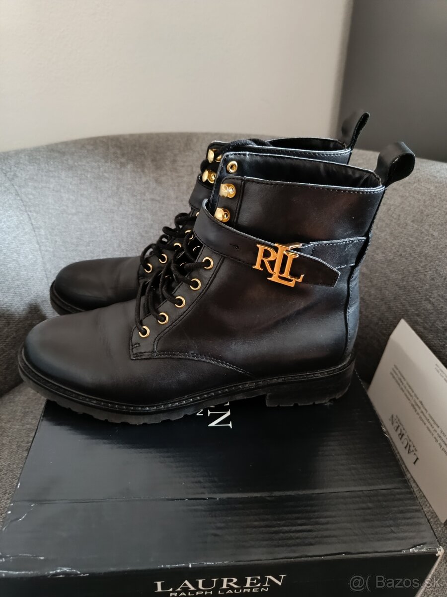 Členkové topánky Lauren Ralph Lauren