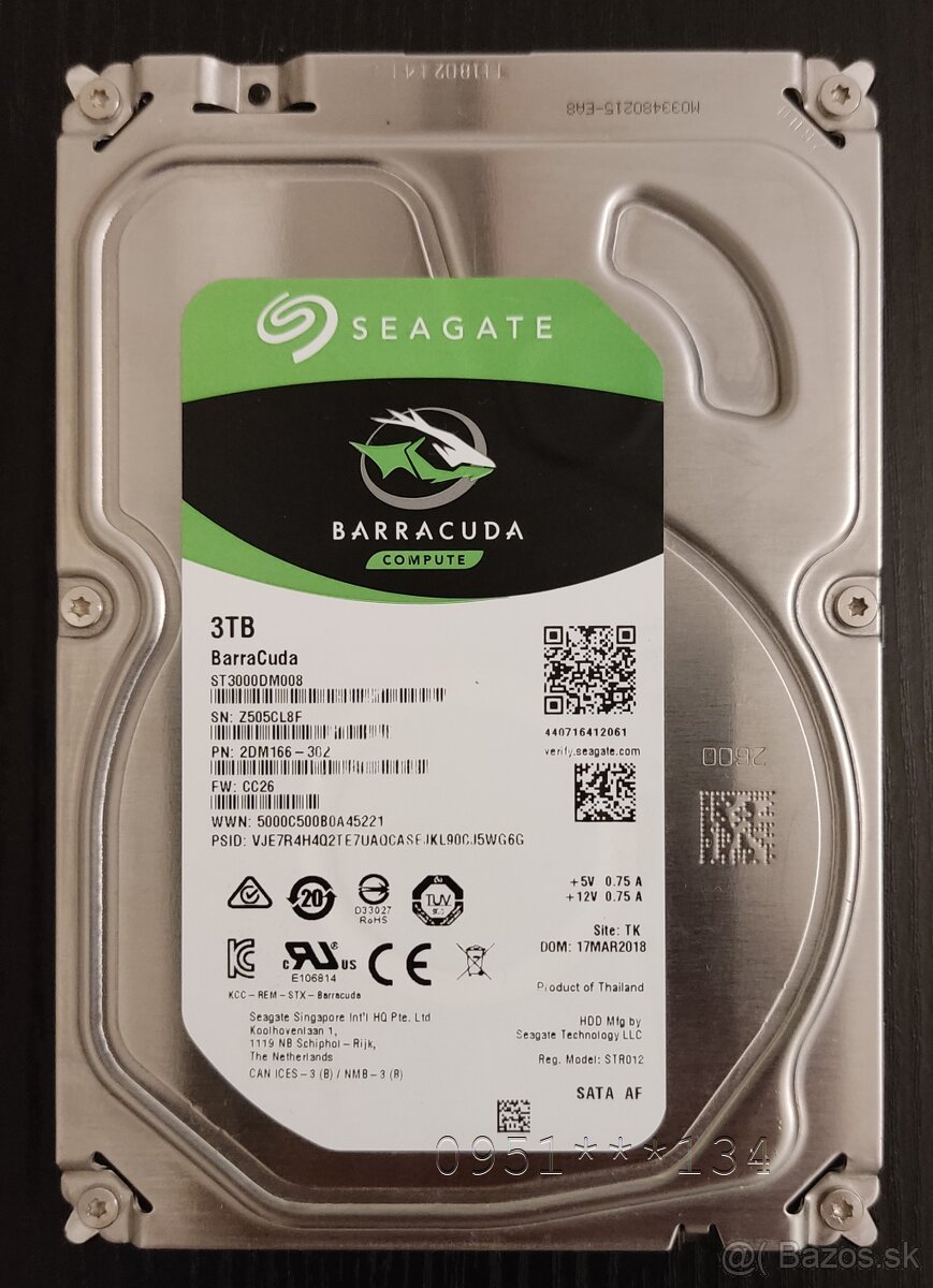 3TB ST3000DM008-2DM166