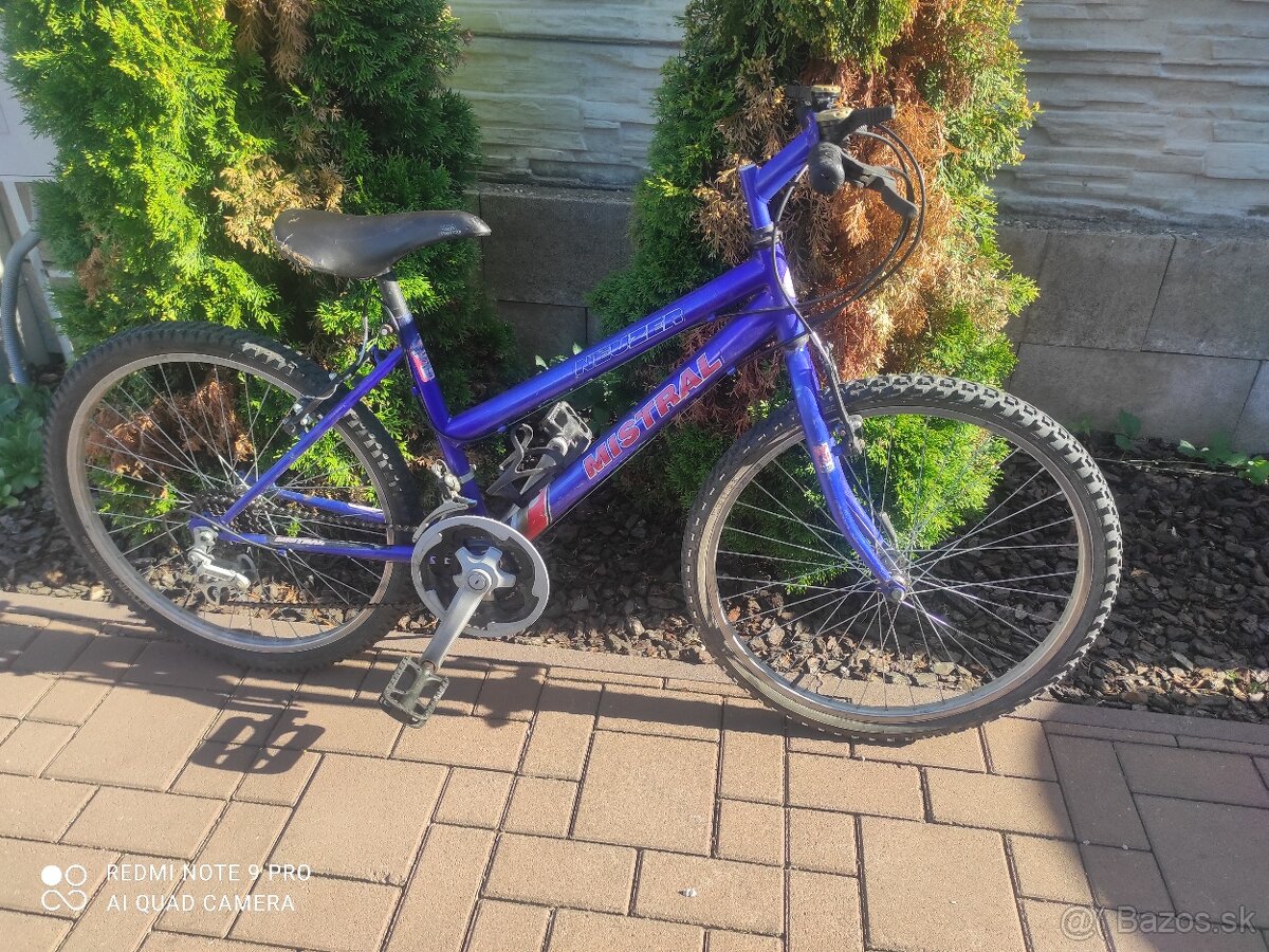 Detský horský bicykel veľkosť kolies 24 18 prrvodov